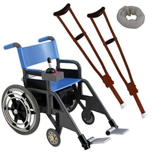 wwe wheelchair set