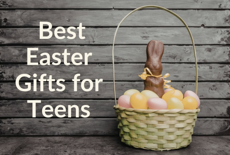 An easter basket representing many fun gift ideas for teens
