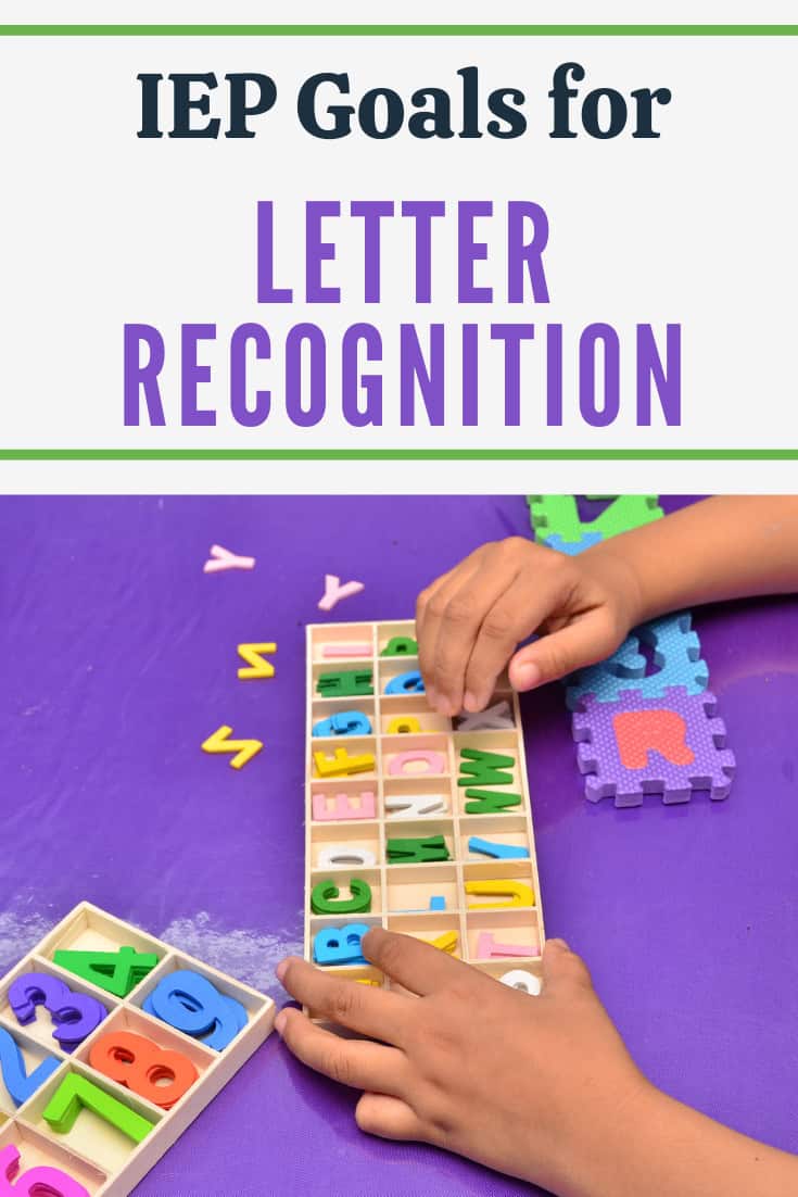 Letter recognition goals for ot.