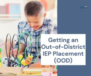 Young boy engaging with educational toys and activities for special education.
