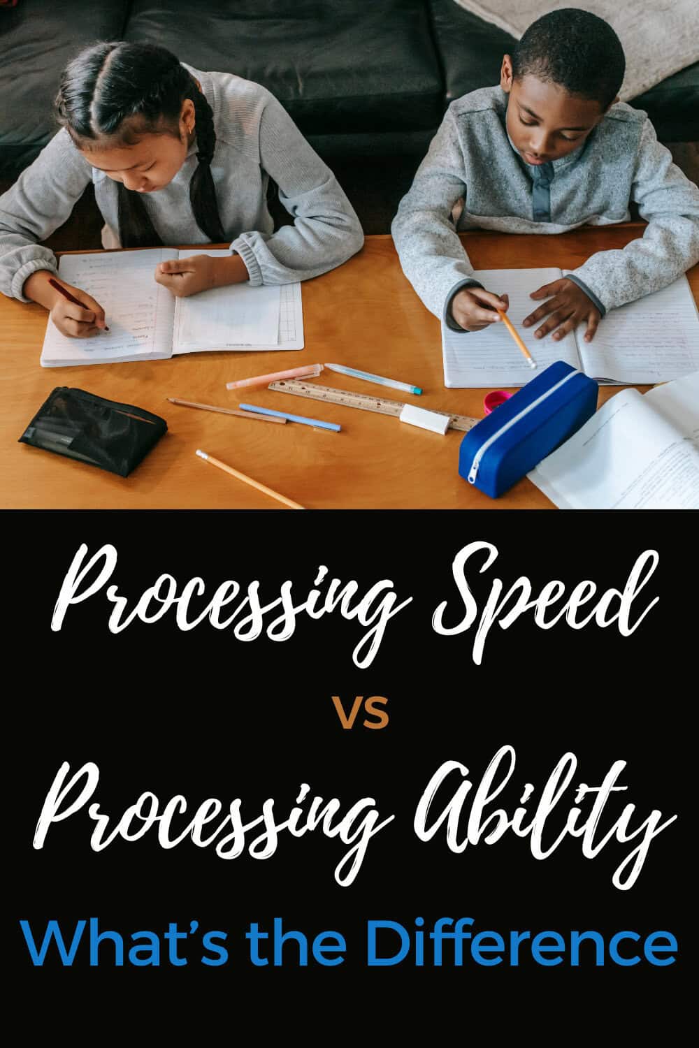 What is the difference between processing speed and processing ability?