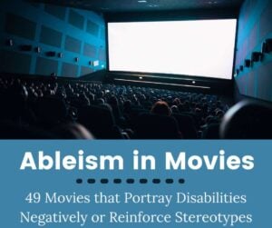 A movie theater featuring discussions on ableism in movies and adolescence.
