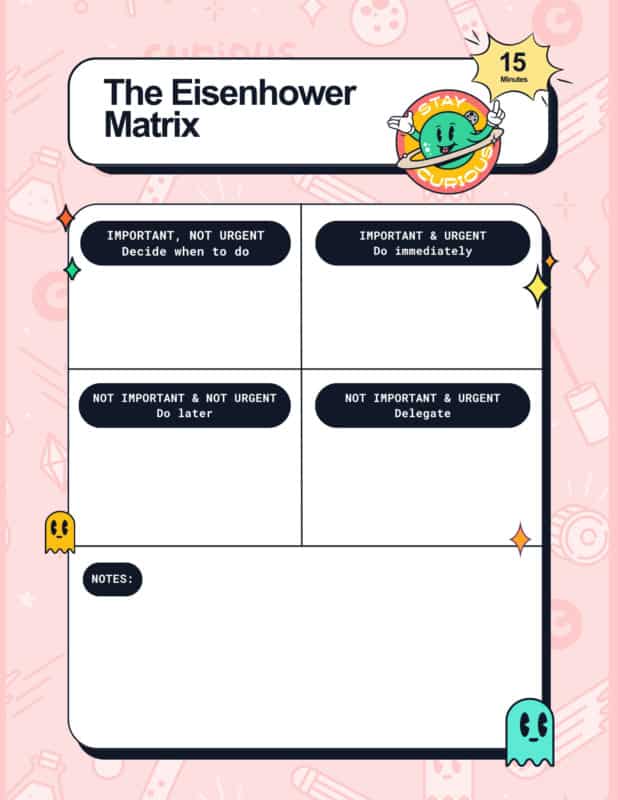 Eisenhower matrix template: an exciting tool for prioritizing tasks 1 Sample eisenhower matrix template