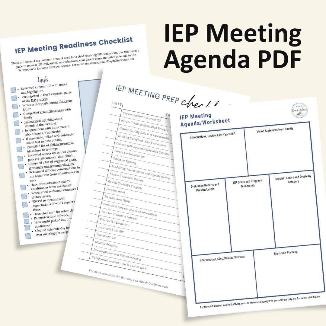 Iep meeting agenda: free pdf template + sample agenda