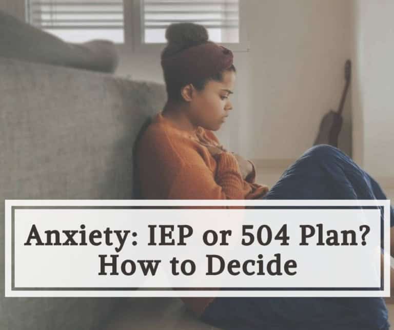 Young girl sitting on sofa with a worried expression, contemplating her anxiety options.