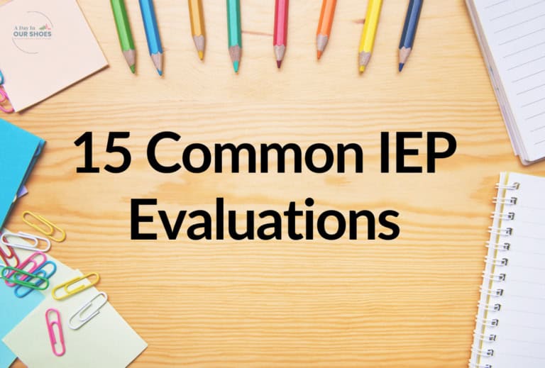 Common assessments used to test for iep eligibility