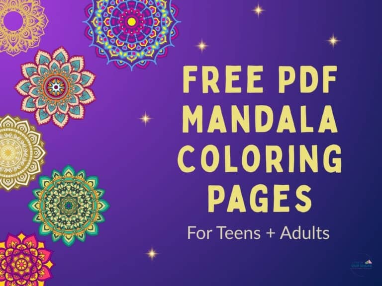Free pdf mandala coloring pages for teens and adults with vibrant, intricate designs for relaxation.