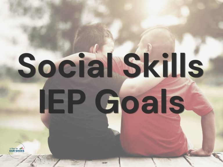 Two children sitting outdoors, promoting social skills iep goals for children.