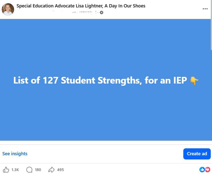 Enhanced alt tag highlighting student strengths for iep planning.