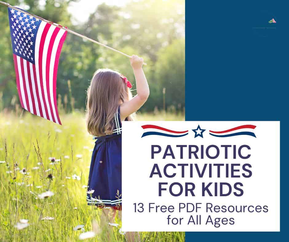 Young girl holding an american flag outdoors during daytime.