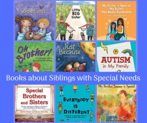 Books for siblings with special needs preview covers of the books
