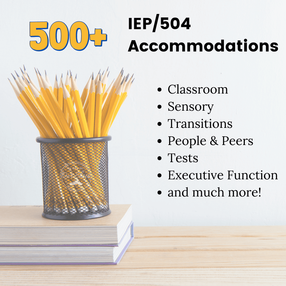 Printable List Of IEP And 504 Accommodations For Disabled Students