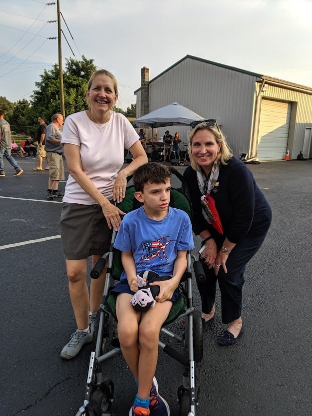 3 people in front of camera
