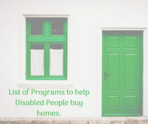 11 programs that help people with disabilities buy homes house with a green door and green window