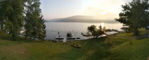 Deep creek lake panoramic view