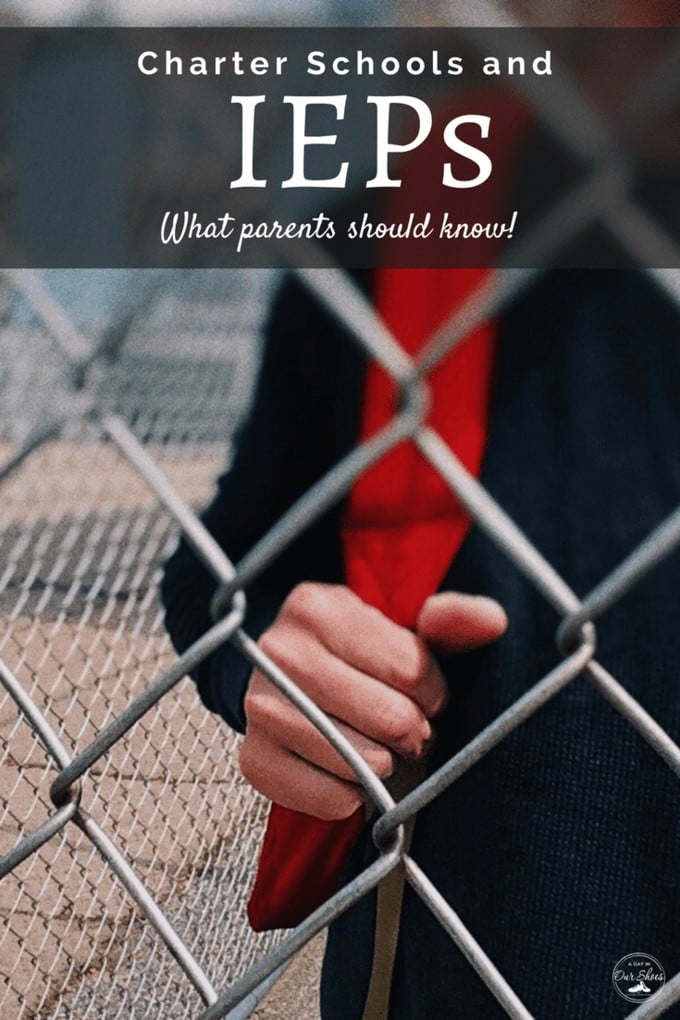 Charter schools ieps child with backpack on standing by a fence