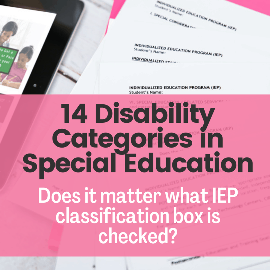 disability categories classifications