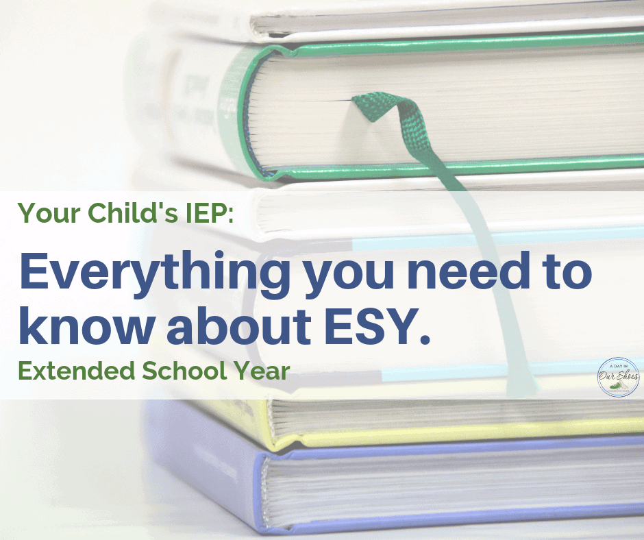 esy extended school year what you need to know stack of books