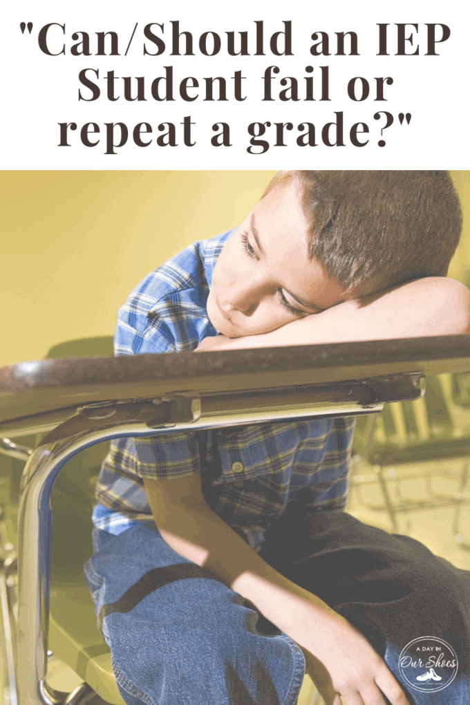 Male student with iep upset about being retained