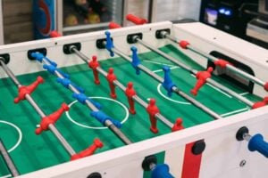 A game of foosball is a great activity for many age groups and abilities.