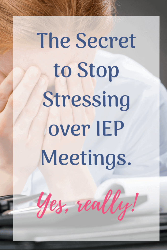 Stop stressing over iep meetings adult with head in hands frustrated