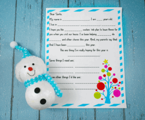 Free santa letter template