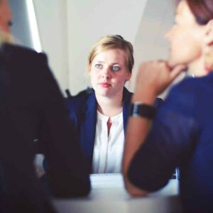 Mom at an iep meeting
