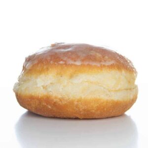 Paczki on a plate