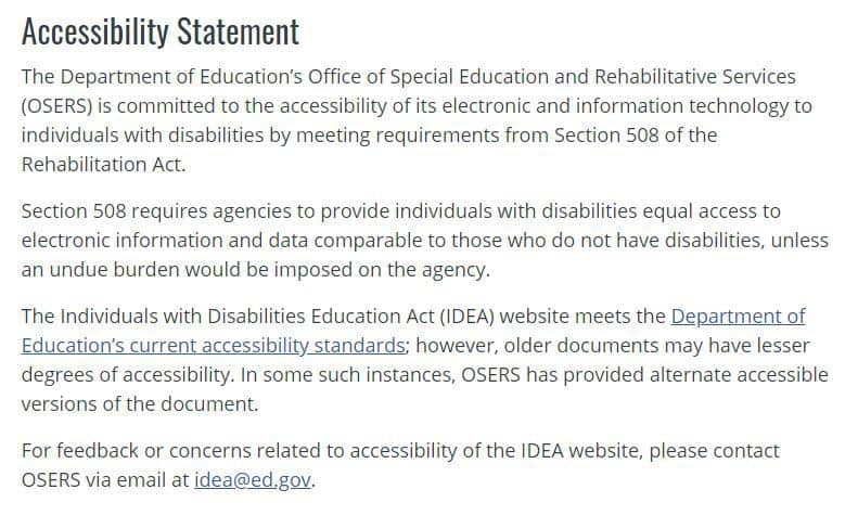 section 508 of rehabilitation act