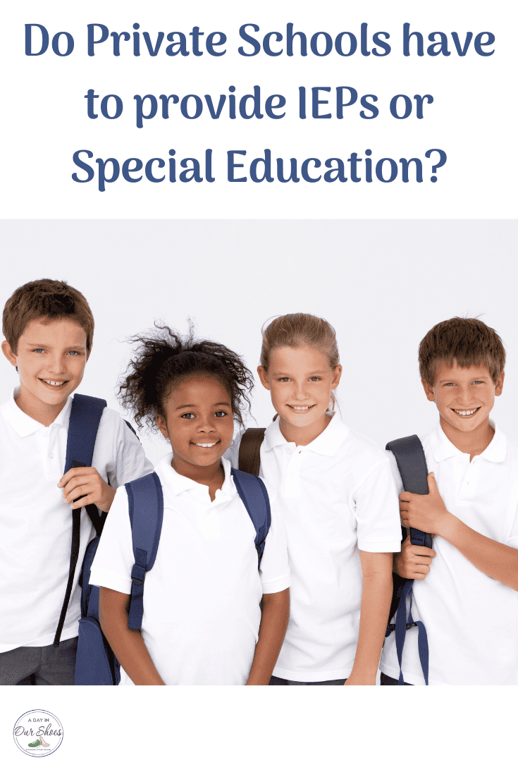 Do private schools have to provide special education?