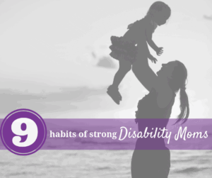 Strong disability mom mom on the beach with her child holding them up both of smiling and happy