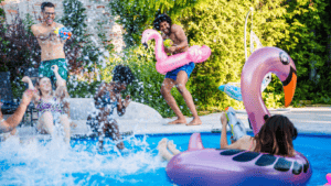 Swimming is a popular fun summer idea